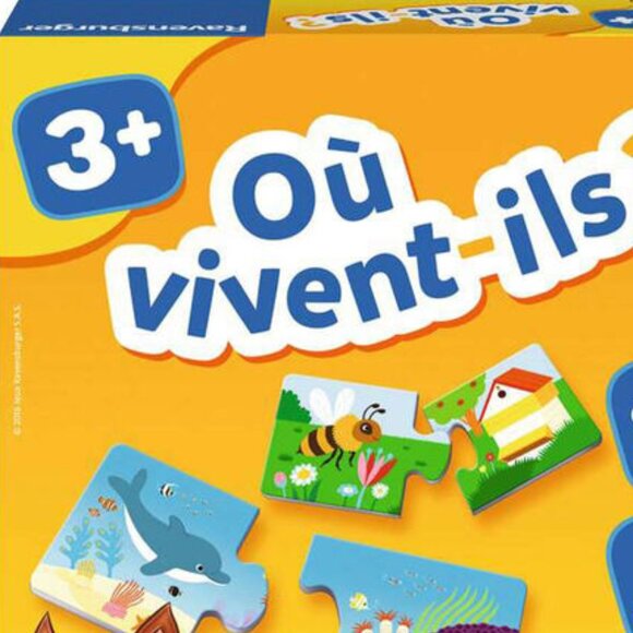 New Sealed Ravensburger Game Jeu Où vivent-ils ? (Where do they live?) French - Picture 6 of 13